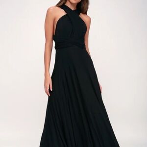 Black maxi dress